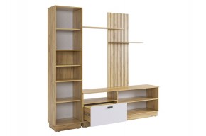 МОДИ К1 Гостиная (белое дерево) в Приобье - priobie.ok-mebel.com | фото 7