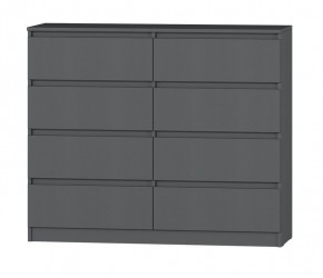 МС "Хилтон" Комод №3 1200 (8 ящ.) графит в Приобье - priobie.ok-mebel.com | фото 2