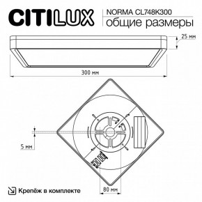 Накладной светильник Citilux Norma CL748K300 в Приобье - priobie.ok-mebel.com | фото 7