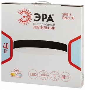 Накладной светильник Эра Relict Relict 38 SPB-6-40 4К BK в Приобье - priobie.ok-mebel.com | фото 6