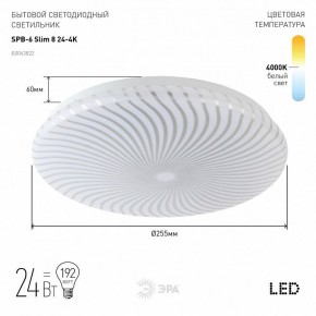 Накладной светильник Эра Slim SPB-6 Slim 8 24-4K в Приобье - priobie.ok-mebel.com | фото 2