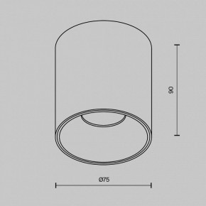 Накладной светильник Maytoni Alfa LED C064CL-12W3K-RD-B в Приобье - priobie.ok-mebel.com | фото 6