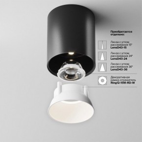 Накладной светильник Maytoni Alfa LED C064CL-12W4K-RD-B в Приобье - priobie.ok-mebel.com | фото 4
