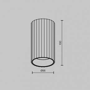 Накладной светильник Maytoni Calipso C106CL-01-GU10-BS в Приобье - priobie.ok-mebel.com | фото 5
