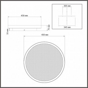 Накладной светильник Sonex Shimmers 7736/60L в Приобье - priobie.ok-mebel.com | фото 8