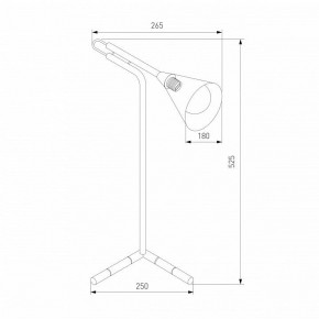 Настольная лампа декоративная Eurosvet Enigma 01186/1 черный в Приобье - priobie.ok-mebel.com | фото 3