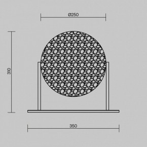 Настольная лампа декоративная Maytoni Mangata MOD387TL-L8CH3K в Приобье - priobie.ok-mebel.com | фото 4
