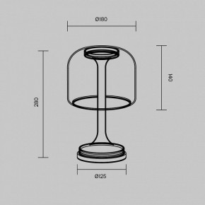 Настольная лампа декоративная Maytoni Spirito MOD286TL-L8W3K в Приобье - priobie.ok-mebel.com | фото 4