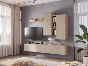 Навесной шкаф Эмилия ШКН-03 (Дуб Смоки/Айриш (MF03)) в Приобье - priobie.ok-mebel.com | фото 3