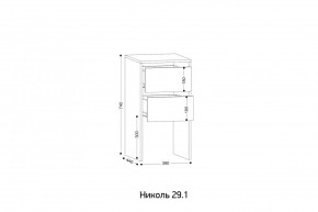 НИКОЛЬ 25 Шкаф 5-ти створчатый в Приобье - priobie.ok-mebel.com | фото 7