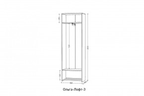 ОЛЬГА-ЛОФТ 3 Шкаф 2-х створчатый в Приобье - priobie.ok-mebel.com | фото 3