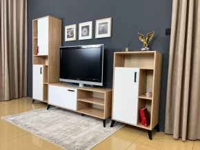 ОСКАР TRIO Гостиная (дуб золотой/белый) в Приобье - priobie.ok-mebel.com | фото 3