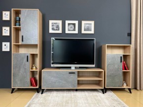 ОСКАР TRIO Гостиная (дуб золотой/каспий темный) в Приобье - priobie.ok-mebel.com | фото 2