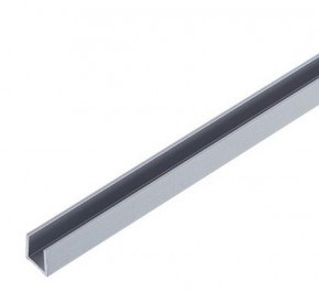 Планка торцевая "П" 4 мм для стеновой панели (алюминий) в Приобье - priobie.ok-mebel.com | фото