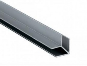 Планка угловая "W" 6 мм для стеновой панели (алюминий) в Приобье - priobie.ok-mebel.com | фото 1