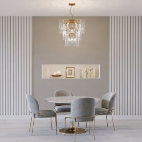Подвесная люстра Eurosvet Claire 60171 золото в Приобье - priobie.ok-mebel.com | фото 3