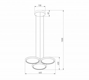 Подвесная люстра Eurosvet Crespella 90034/3 золото в Приобье - priobie.ok-mebel.com | фото 5