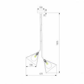 Подвесная люстра Eurosvet Enigma 70161/3 черный в Приобье - priobie.ok-mebel.com | фото 4