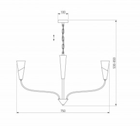 Подвесная люстра Eurosvet Rhyton 60167/6 никель в Приобье - priobie.ok-mebel.com | фото 5