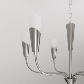 Подвесная люстра Eurosvet Rhyton 60167/6 никель в Приобье - priobie.ok-mebel.com | фото 8