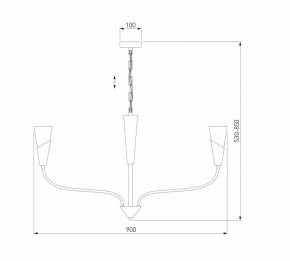 Подвесная люстра Eurosvet Rhyton 60167/8 никель в Приобье - priobie.ok-mebel.com | фото 6
