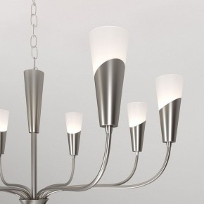Подвесная люстра Eurosvet Rhyton 60167/8 никель в Приобье - priobie.ok-mebel.com | фото 7