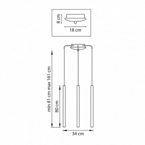 Подвесная люстра Lightstar Tubo L3T747443 в Приобье - priobie.ok-mebel.com | фото 3