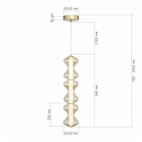 Подвесная люстра ST-Luce SPINE SL6136.213.01 в Приобье - priobie.ok-mebel.com | фото 4