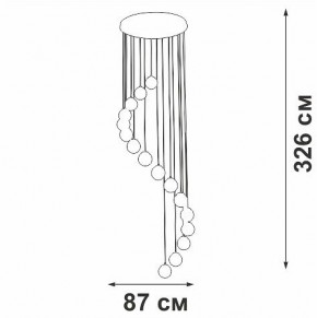 Подвесная люстра Vitaluce V2893 V2893-9/16S в Приобье - priobie.ok-mebel.com | фото 4