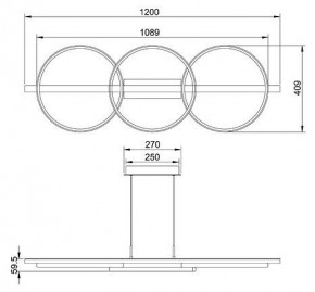 Подвесной светильник Arte Lamp Fluido A3913SP-24BK в Приобье - priobie.ok-mebel.com | фото 3