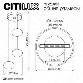 Подвесной светильник Citilux Atman Smart CL226A031 в Приобье - priobie.ok-mebel.com | фото 10