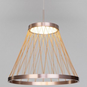 Подвесной светильник Eurosvet Cesta 40016/1 LED коричневый в Приобье - priobie.ok-mebel.com | фото