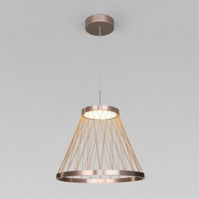 Подвесной светильник Eurosvet Cesta 40016/1 LED коричневый в Приобье - priobie.ok-mebel.com | фото 2