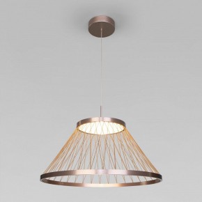 Подвесной светильник Eurosvet Cesta 40017/1 LED коричневый в Приобье - priobie.ok-mebel.com | фото 2