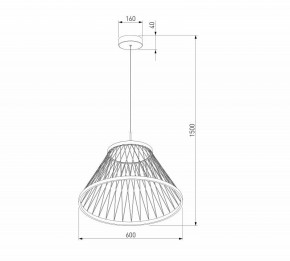 Подвесной светильник Eurosvet Cesta 40017/1 LED коричневый в Приобье - priobie.ok-mebel.com | фото 5