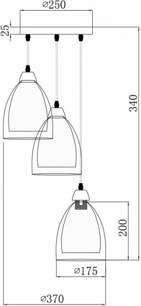 Подвесной светильник Freya Astery FR5375PL-03CH2 в Приобье - priobie.ok-mebel.com | фото