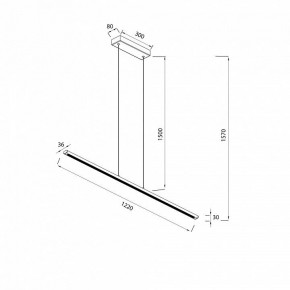 Подвесной светильник Mantra Lineal 8954 в Приобье - priobie.ok-mebel.com | фото 3