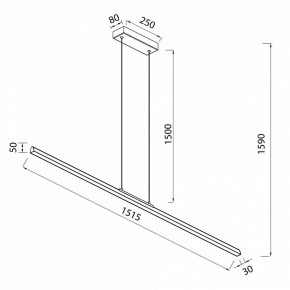 Подвесной светильник Mantra Lineal 8961 в Приобье - priobie.ok-mebel.com | фото 3