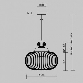 Подвесной светильник Maytoni Levitation MOD376PL-01G в Приобье - priobie.ok-mebel.com | фото 5