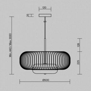 Подвесной светильник Maytoni Levitation MOD376PL-L30G3K в Приобье - priobie.ok-mebel.com | фото 5