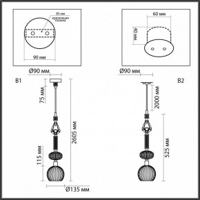 Подвесной светильник Odeon Light Terra 5414/1C в Приобье - priobie.ok-mebel.com | фото 6