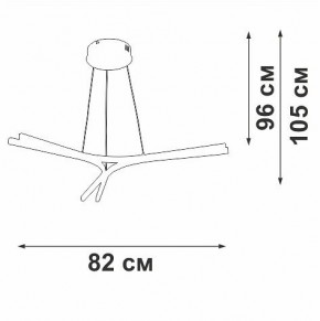 Подвесной светильник Vitaluce V2708 V2708-0/3S в Приобье - priobie.ok-mebel.com | фото 3