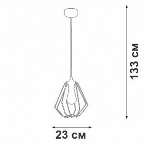 Подвесной светильник Vitaluce V2867 V2867-1/1S в Приобье - priobie.ok-mebel.com | фото 5