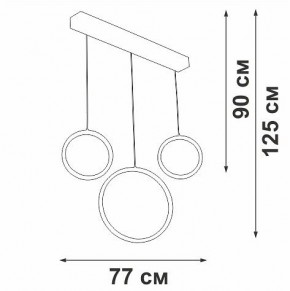 Подвесной светильник Vitaluce V3050 V3050-0/3S в Приобье - priobie.ok-mebel.com | фото 5