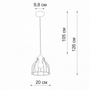 Подвесной светильник Vitaluce V3102 V3102-0/1S в Приобье - priobie.ok-mebel.com | фото 3