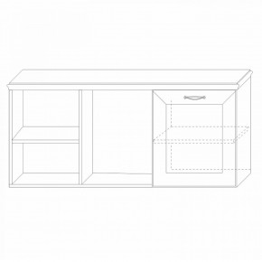 Полка навесная 4 Сиена в Приобье - priobie.ok-mebel.com | фото 6