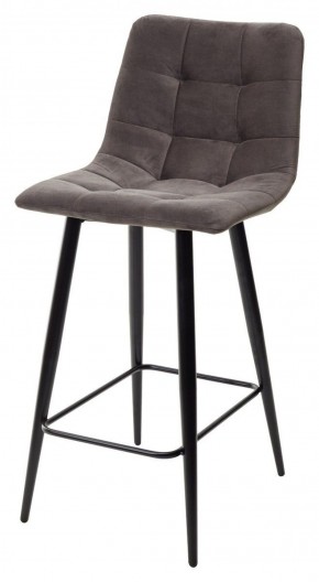 Полубарный стул CHILLI-QB графит #14, велюр / черный каркас (H=66cm) М-City в Приобье - priobie.ok-mebel.com | фото 1