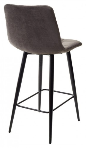 Полубарный стул CHILLI-QB графит #14, велюр / черный каркас (H=66cm) М-City в Приобье - priobie.ok-mebel.com | фото 4