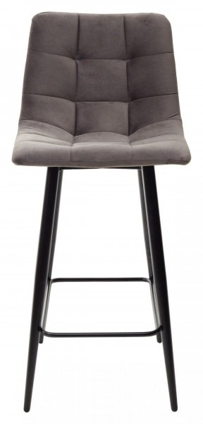Полубарный стул CHILLI-QB графит #14, велюр / черный каркас (H=66cm) М-City в Приобье - priobie.ok-mebel.com | фото 5