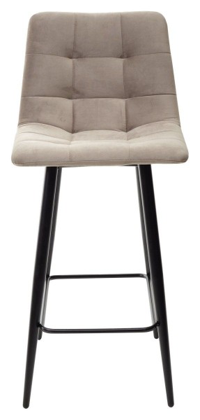 Полубарный стул CHILLI-QB латте #25, велюр / черный каркас (H=66cm) М-City в Приобье - priobie.ok-mebel.com | фото 1